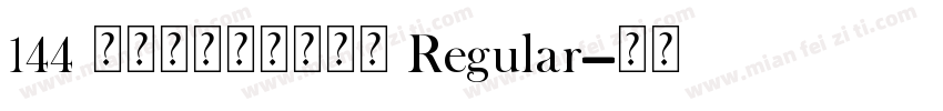 144 爱个人化音乐盒吊饰 Regular字体转换